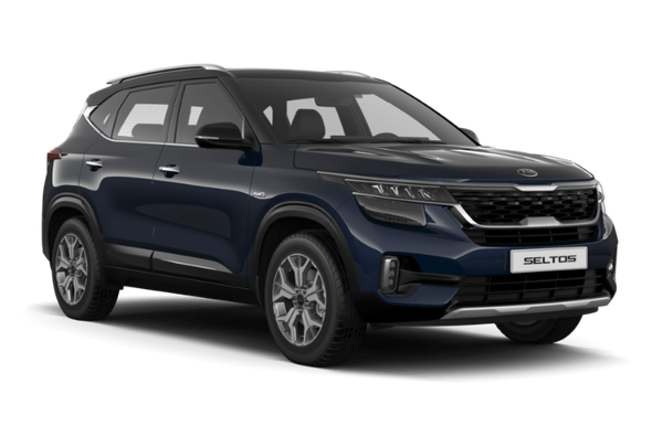Kia Seltos Цвет: Dark Ocean Blue / Cherry Black