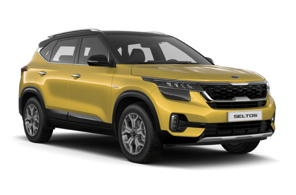 Kia Seltos Цвет: Starbright Yellow / Cherry Black